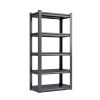 72"H 5 Tier Metal Shelves for Storage Garage Shelving 2000LBS Heavy Duty Storage Shelves Adjustable Garage Shelf Industrial Shelving Unit Storage Util