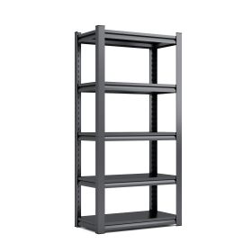 72"H 5 Tier Metal Shelves for Storage Garage Shelving 2000LBS Heavy Duty Storage Shelves Adjustable Garage Shelf Industrial Shelving Unit Storage Util