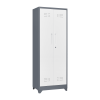 Metal Storage Cabinets, Cleaning Tool Cabinet with Locking Door, Tall Broom Tool Organizer and Storage, Large Storage Cabinet for Kitchen, Pantry