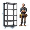 72"H 5 Tier Metal Shelves for Storage Garage Shelving 2000LBS Heavy Duty Storage Shelves Adjustable Garage Shelf Industrial Shelving Unit Storage Util