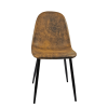 Dining Chairs Set of 4, Modern Accent Chairs with Soft glove suede Fabric Upholstered Seat