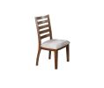 Contemporary Style 7pc Dining Set Table w 4 Drawers 6x Side Chairs Ladder Back Walnut Finish Kitchen Dining Room