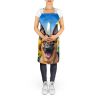 Belgian Malinois in Sunflowers Apron Cooking Kitchen Server Baking Crafts Gardening for Adult Women Men, Unisex, Large, Multicolor