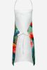 Ohio Scarlet Carnations in Watercolor Apron Cooking Kitchen Server Baking Crafts Gardening for Adult Women Men, Unisex, Large, Multicolor