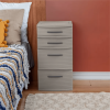 4 Drawer Weave Tower Dark Gray