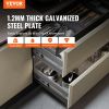 VEVOR 6 Pairs of 14 Inch Drawer Slides Side Mount Rails, Heavy Duty Full Extension Steel Track