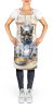 Norwegian Elkhound The Chef Apron Cooking Kitchen Server Baking Crafts Gardening for Adult Women Men, Unisex, Large, Multicolor