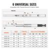 VEVOR 6 Pairs of 14 Inch Drawer Slides Side Mount Rails, Heavy Duty Full Extension Steel Track