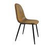 Dining Chairs Set of 4, Modern Accent Chairs with Soft glove suede Fabric Upholstered Seat