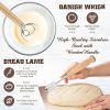 63Pcs Silicone Banneton Bread Proofing Baskets, 9 Inch Round & 10 Inch Oval Foldable Sourdough Baking Basket