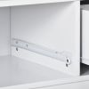 Rolling Kitchen Island with Storage, Two-sided Kitchen island Cart on Wheels with RubberWood Top,Wine and Spice Rack