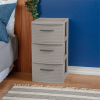 3 Drawer Medium Tower Dark Gray