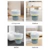 1.6mil thick garbage bag 8 gallons (20 * 27 inches), 200 kitchen garbage bags, with quick garbage packaging drawstring, suitable for kitchen