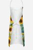 Akita in Sunflowers Apron Cooking Kitchen Server Baking Crafts Gardening for Adult Women Men, Unisex, Large, Multicolor