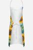 Afghan Hound in Sunflowers Apron Cooking Kitchen Server Baking Crafts Gardening for Adult Women Men, Unisex, Large, Multicolor