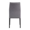 Dove Grey and Grey Oak Upholstered Side Chairs (Set of 2)