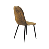 Dining Chairs Set of 4, Modern Accent Chairs with Soft glove suede Fabric Upholstered Seat