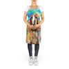 Cocker Spaniel Hippie Dawg Apron Cooking Kitchen Server Baking Crafts Gardening for Adult Women Men, Unisex, Large, Multicolor