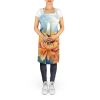 Chrysanthemums in Watercolor Apron Cooking Kitchen Server Baking Crafts Gardening for Adult Women Men, Unisex, Large, Multicolor