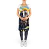American Water Spaniel in Sunflowers Apron Cooking Kitchen Server Baking Crafts Gardening for Adult Women Men, Unisex, Large, Multicolor