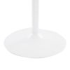 Dakota Industrial Dining Table in White Steel and White Wood by LumiSource