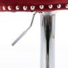 Swivel Velvet Barstools Adjusatble Seat Height from 25-33 Inch, Chrome base Bar Stools with Backs Comfortable Tufted for Home Pub and Kitchen Island
