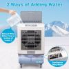 3 in 1 Portable Evaporative Cooler,Indoor,Outdoor,4118CFM Personal Air Cooler,Mechanical control ,13.2 Gal Large Water Tank & Scroll Casters